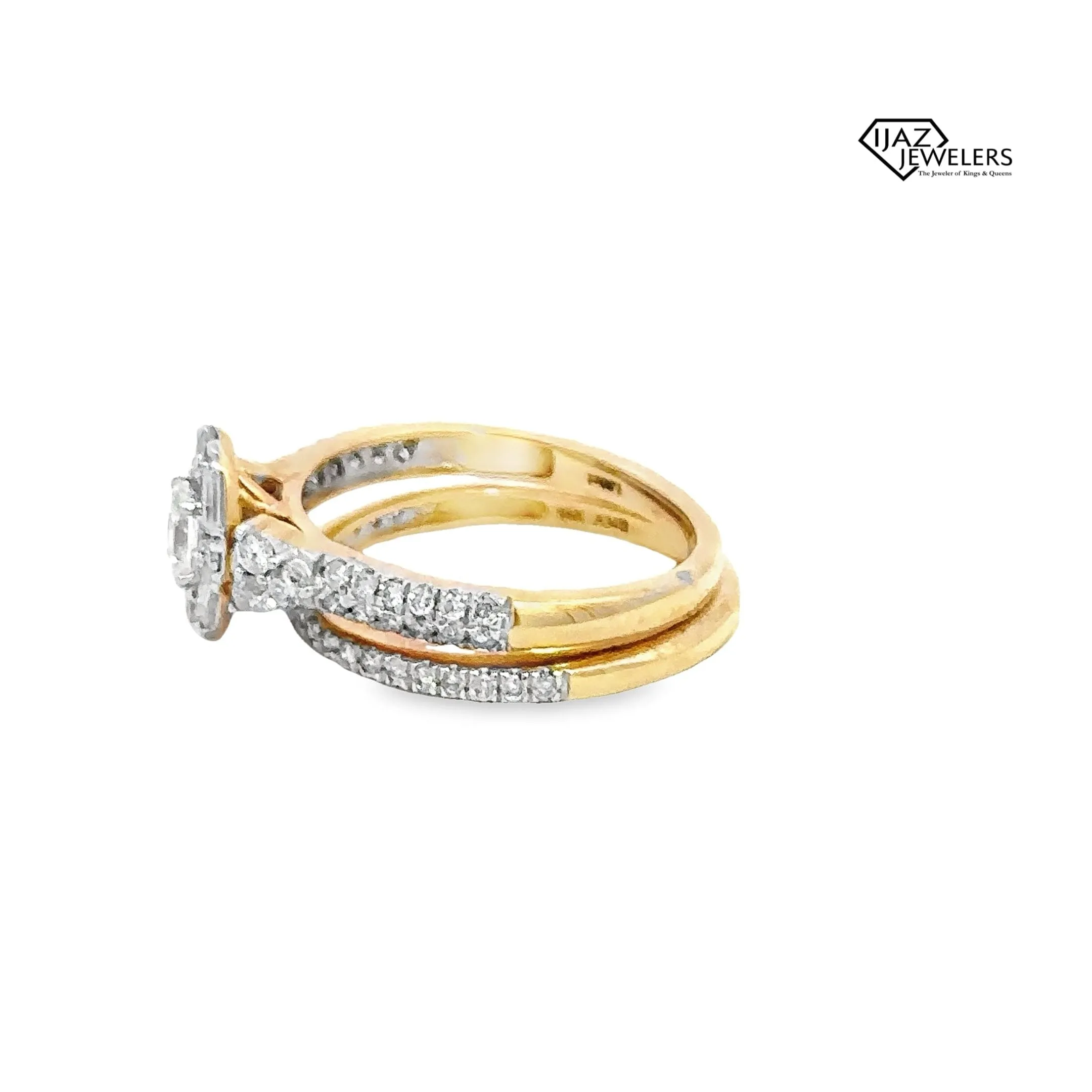 14K Gold 1.00 CTW Diamond Ladies Wedding Set