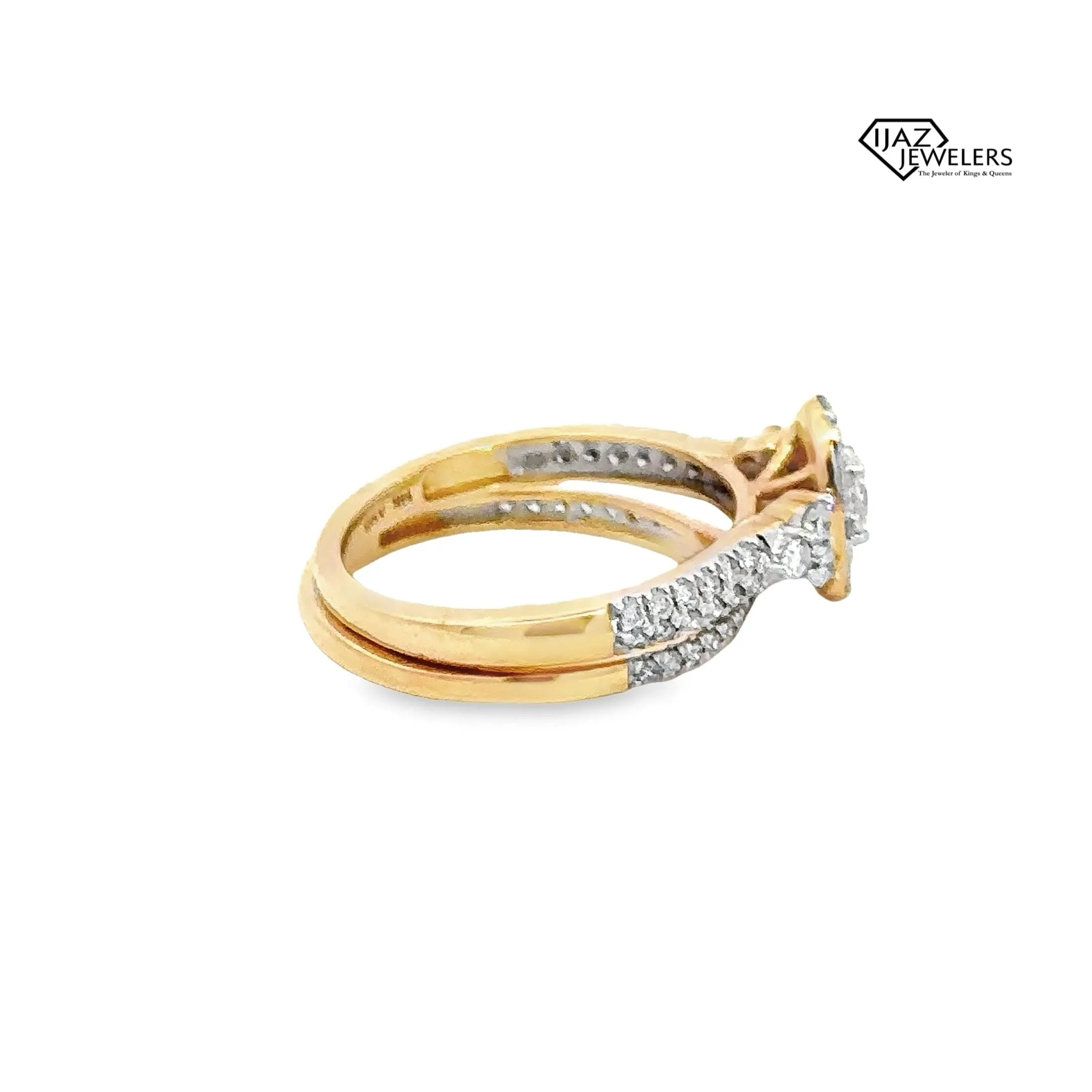 14K Gold 1.00 CTW Diamond Ladies Wedding Set