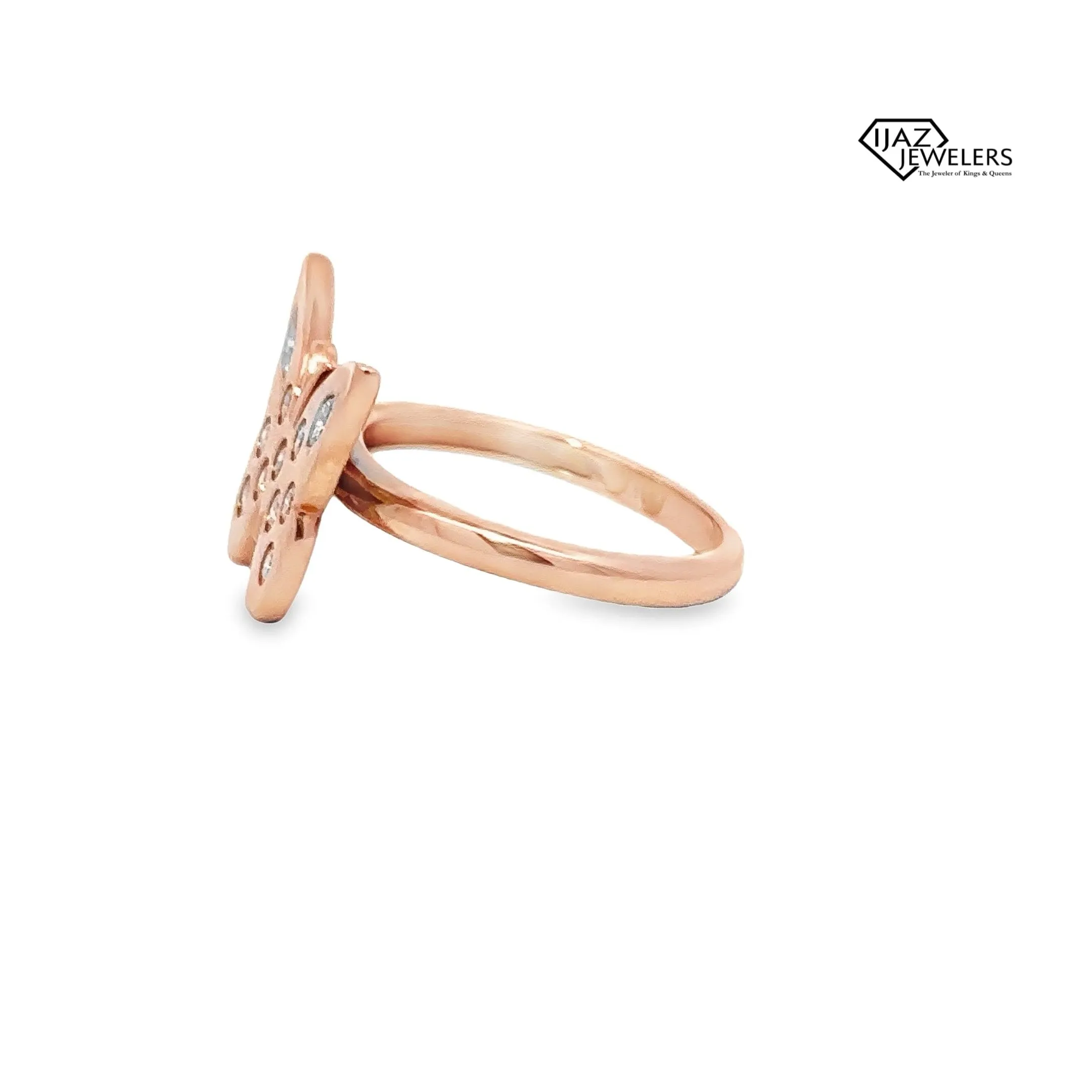 14K Rose Gold 0.38 CTW Diamond Butterfly Ring