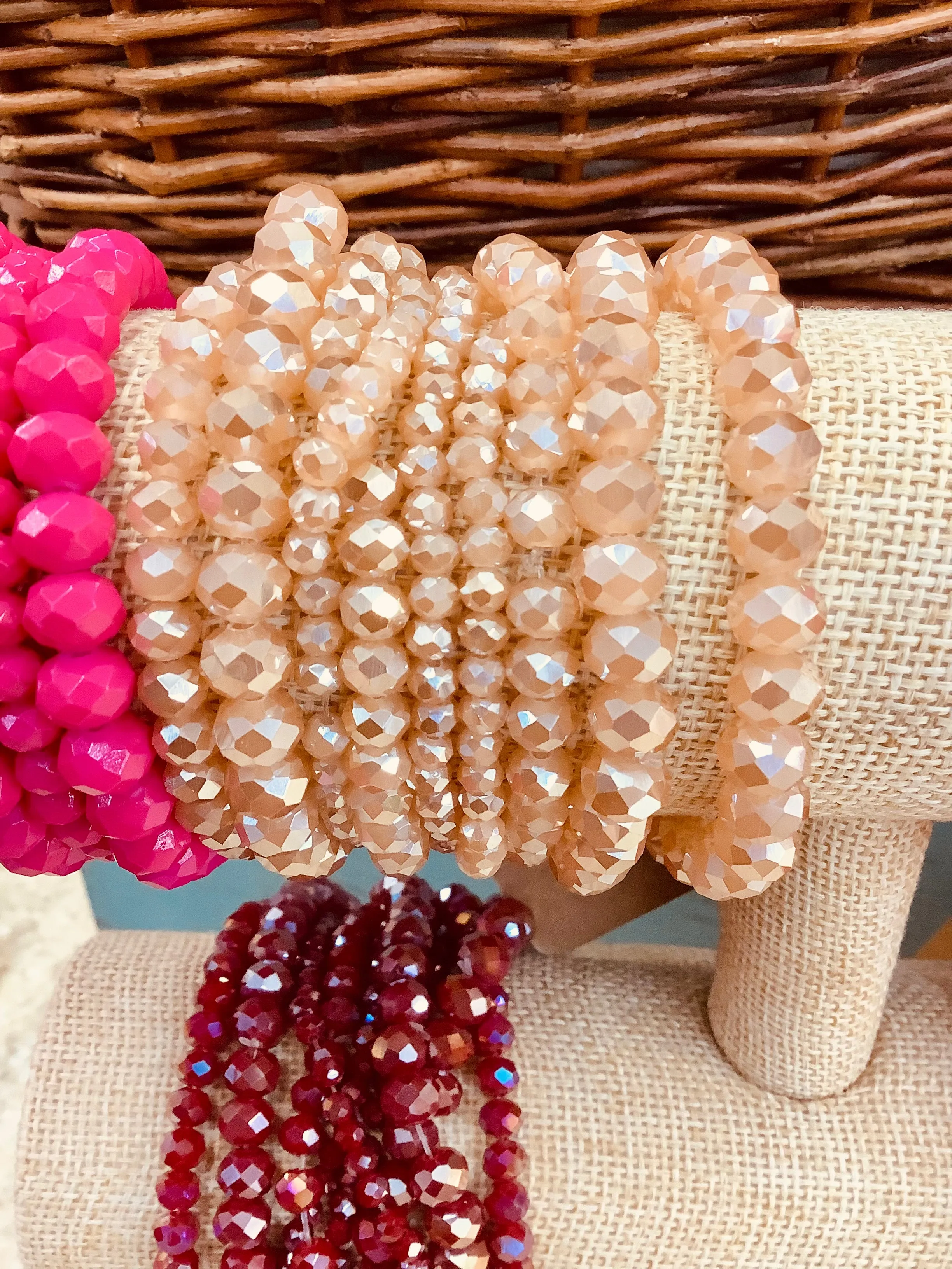 Cluster Gem Bracelets