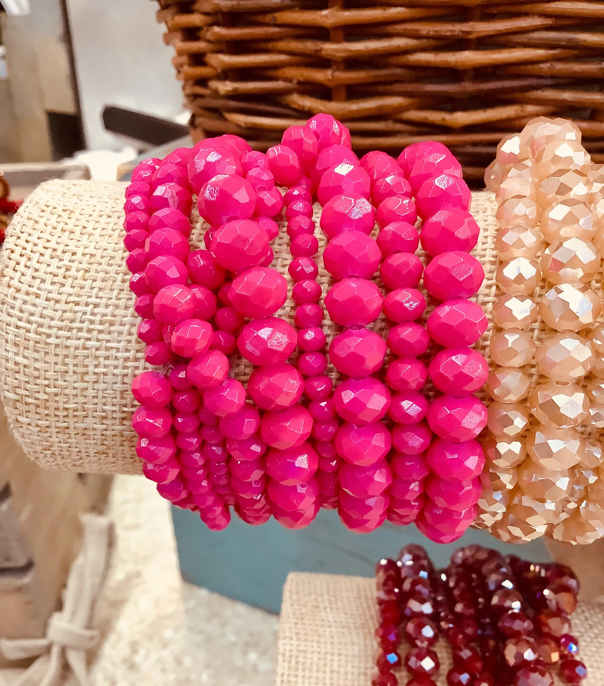 Cluster Gem Bracelets