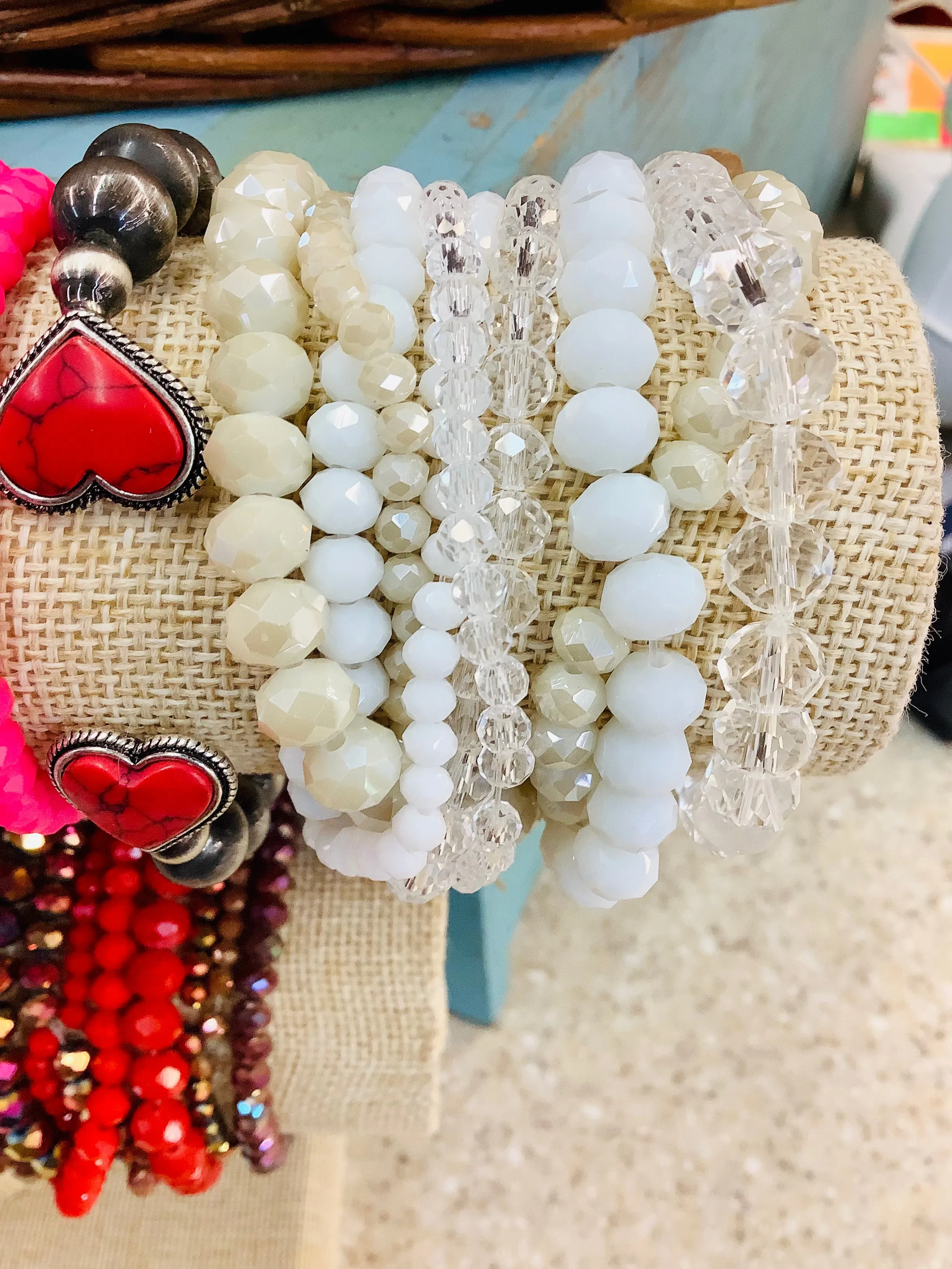 Cluster Gem Bracelets