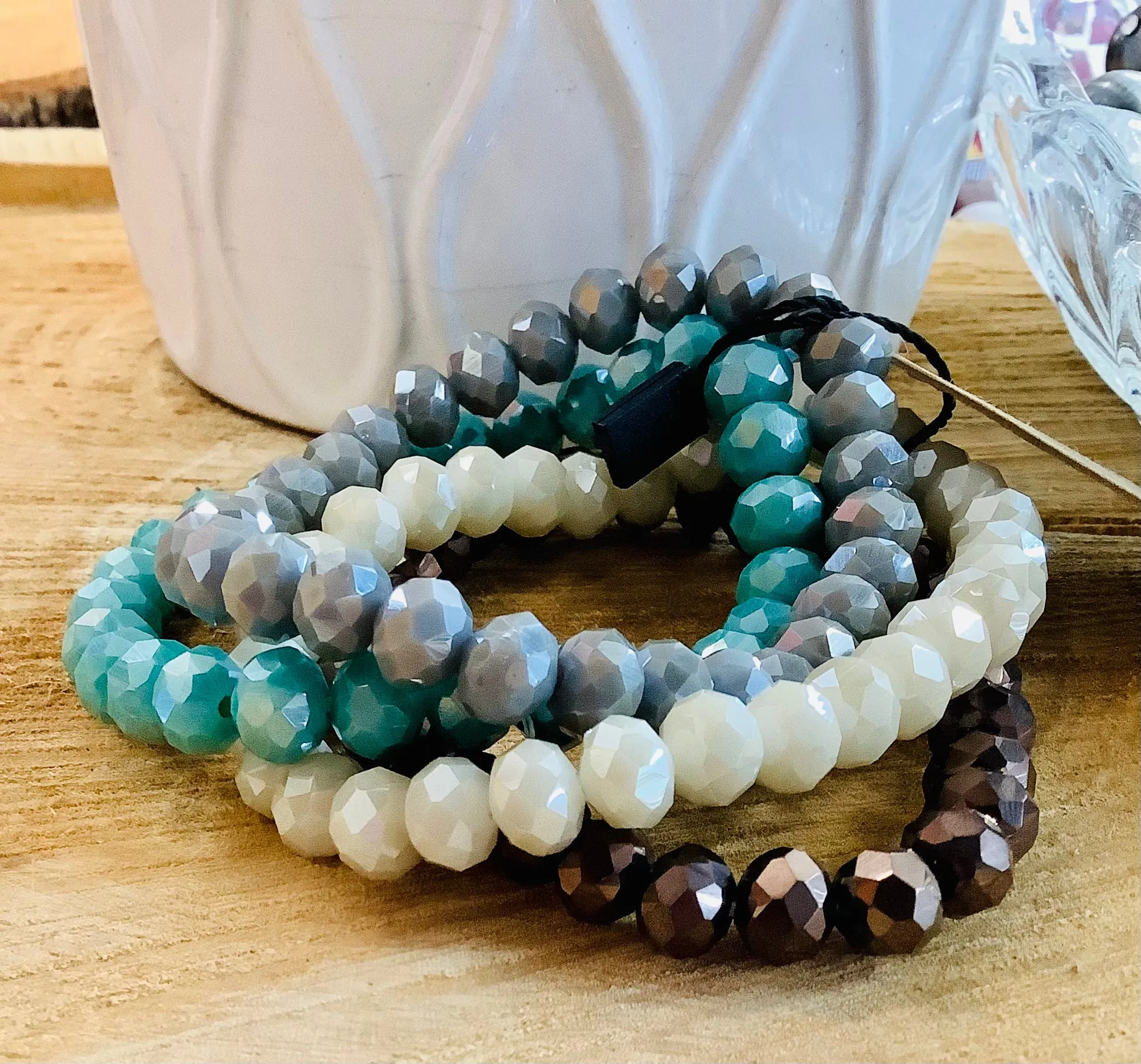 Cluster Gem Bracelets