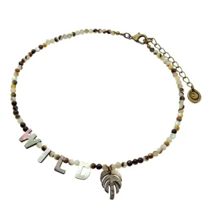 DIY Black Lip Shell Personalised Name Beaded Choker