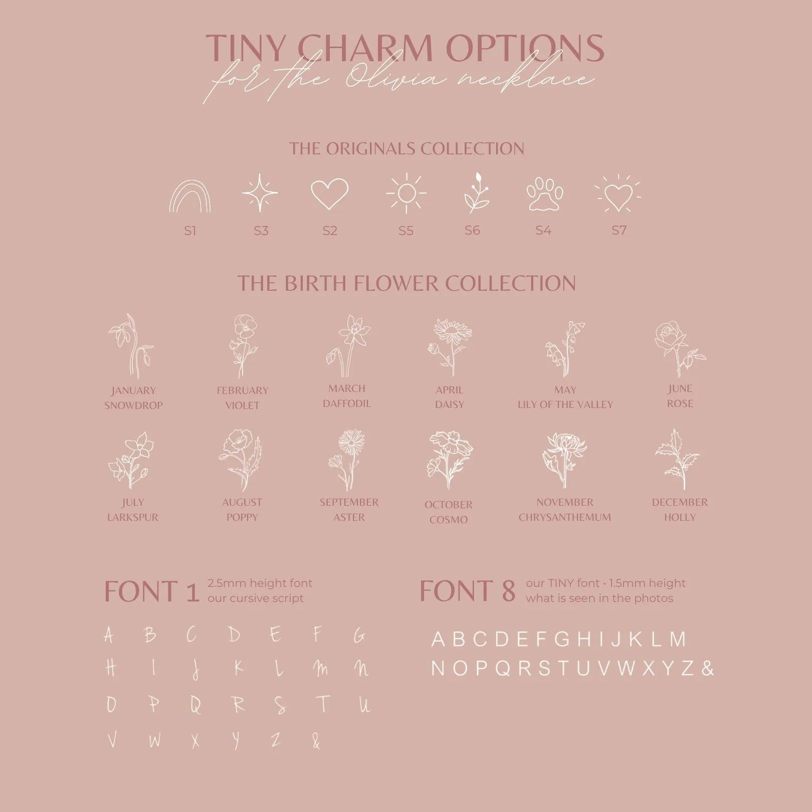 Olivia Personalized Charm Necklace