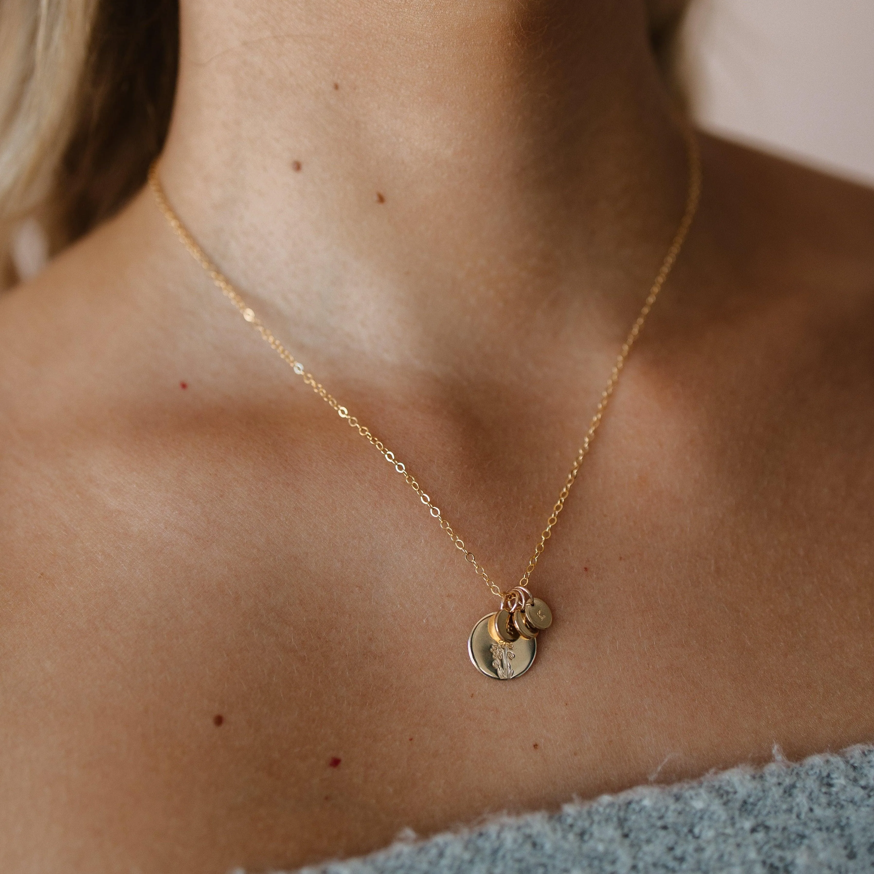 Olivia Personalized Charm Necklace