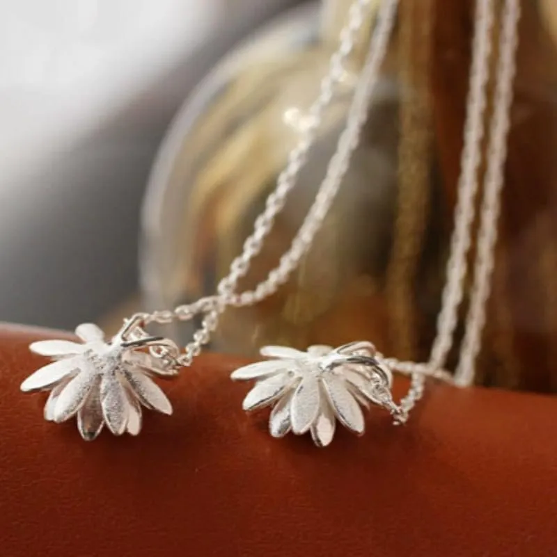 Sterling Silver Lotus Pendant Necklace: A Delicate Symbol of Enlightenment