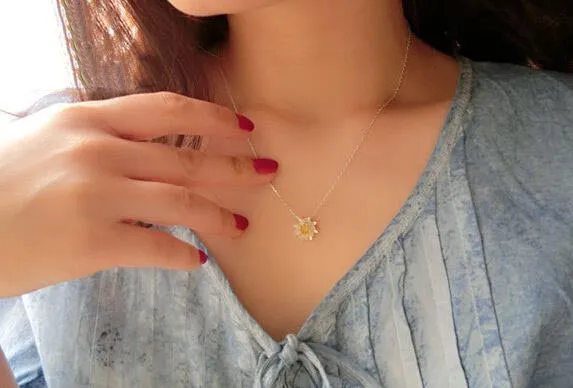 Sterling Silver Lotus Pendant Necklace: A Delicate Symbol of Enlightenment
