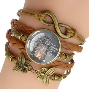 WWJD Bible Verse Rope Bracelet