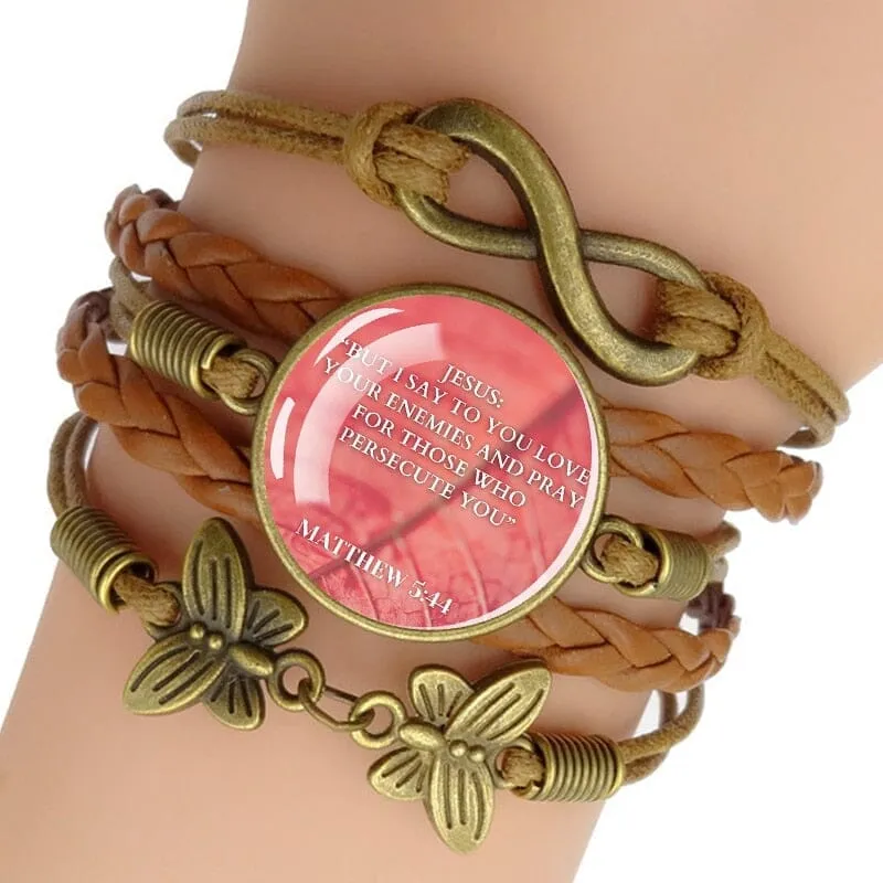 WWJD Bible Verse Rope Bracelet